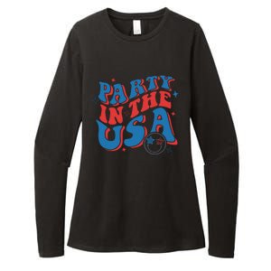 American Flag Party In Usa 4th July Patriotic Womens CVC Long Sleeve Shirt