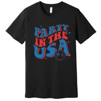 American Flag Party In Usa 4th July Patriotic Premium T-Shirt