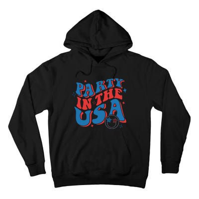 American Flag Party In Usa 4th July Patriotic Tall Hoodie