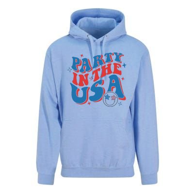 American Flag Party In Usa 4th July Patriotic Unisex Surf Hoodie