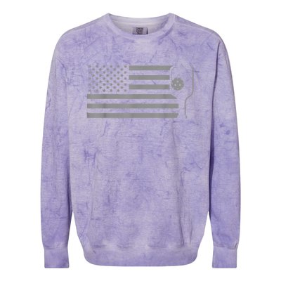 American Flag Pickleball Apparel Pickleball Colorblast Crewneck Sweatshirt