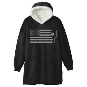 American Flag Pickleball Apparel Pickleball Hooded Wearable Blanket