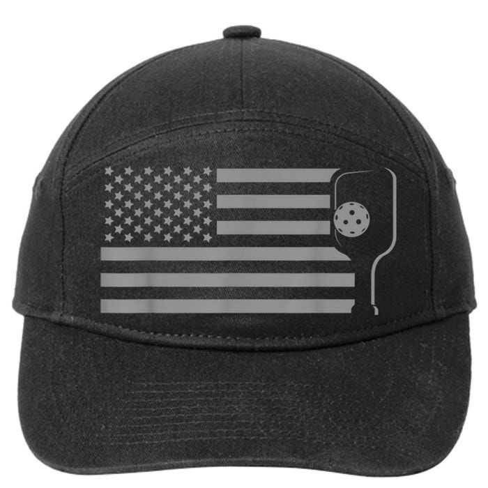 American Flag Pickleball Apparel Pickleball 7-Panel Snapback Hat