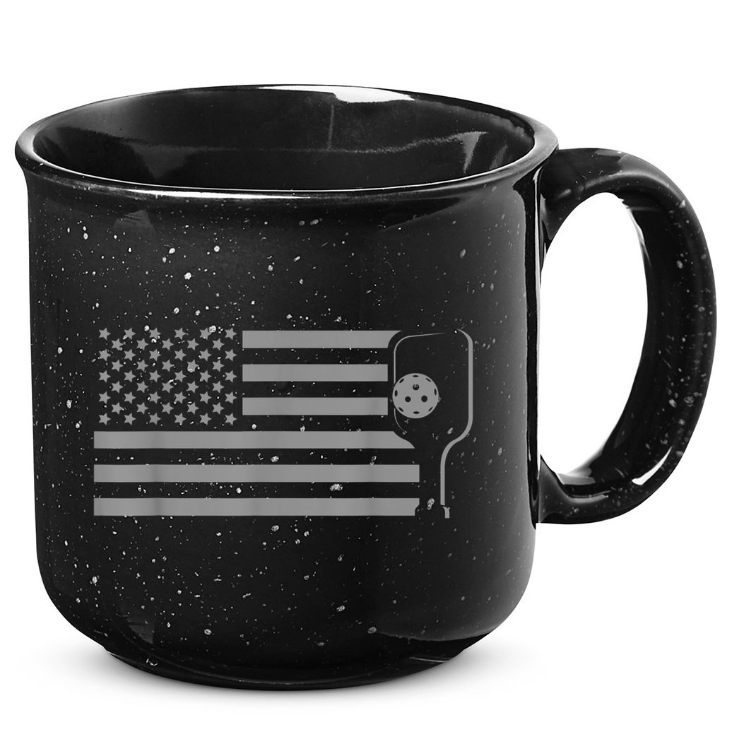 American Flag Pickleball Apparel Pickleball 15oz Campfire Ceramic Mug