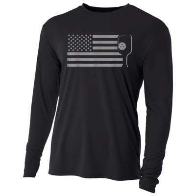 American Flag Pickleball Apparel Pickleball Cooling Performance Long Sleeve Crew