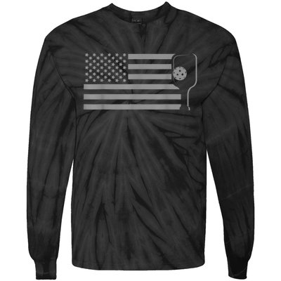 American Flag Pickleball Apparel Pickleball Tie-Dye Long Sleeve Shirt