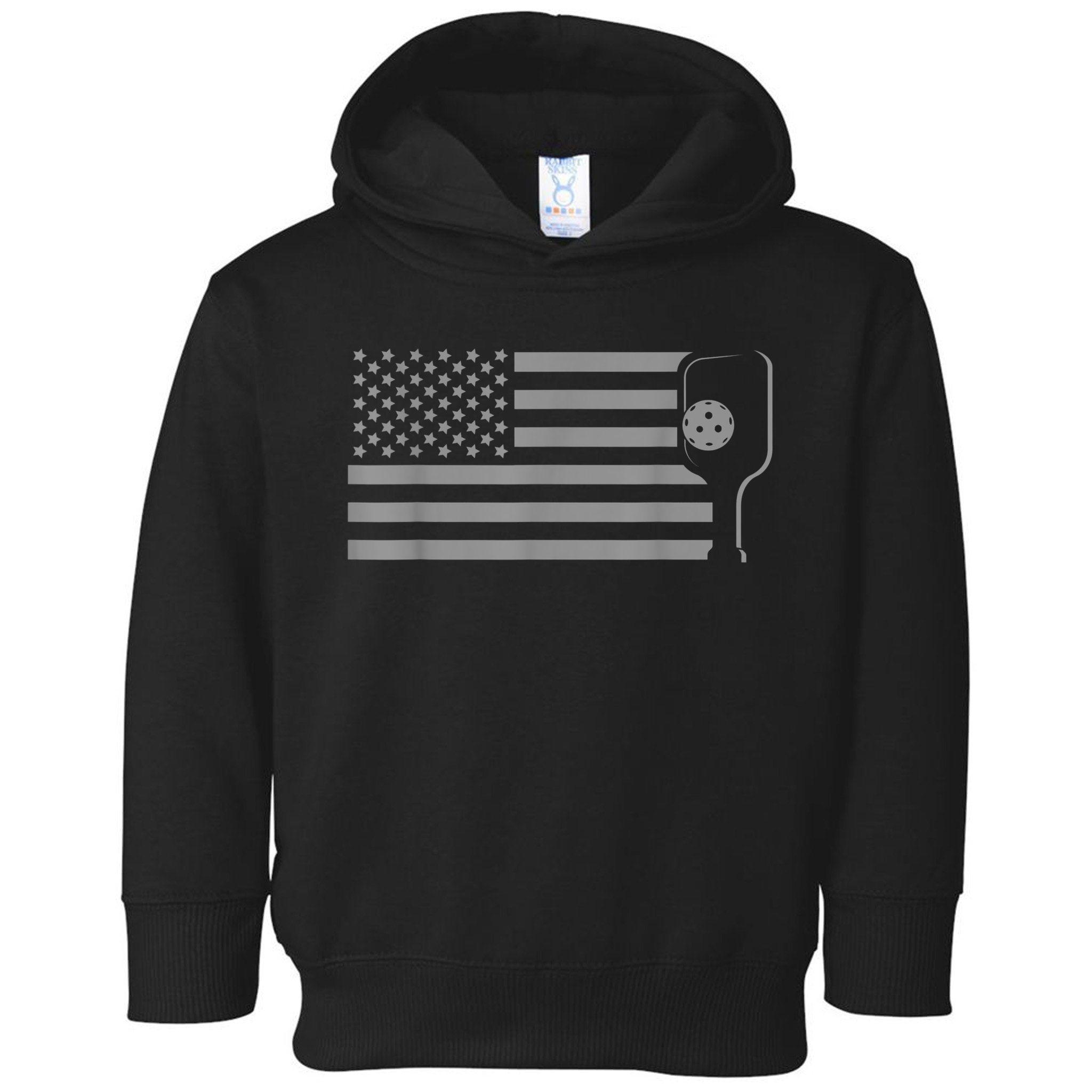 American Flag Pickleball Apparel Pickleball Toddler Hoodie