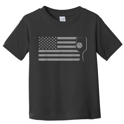 American Flag Pickleball Apparel Pickleball Toddler T-Shirt