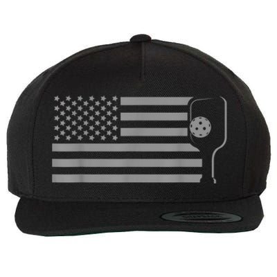 American Flag Pickleball Apparel Pickleball Wool Snapback Cap