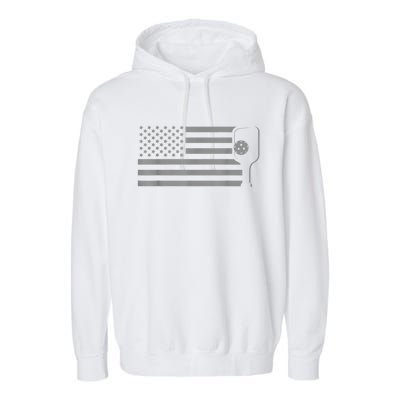 American Flag Pickleball Apparel Pickleball Garment-Dyed Fleece Hoodie