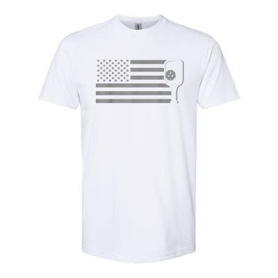 American Flag Pickleball Apparel Pickleball Softstyle CVC T-Shirt