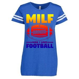 American Football Player Milf I Love Football Cool Gift Enza Ladies Jersey Football T-Shirt