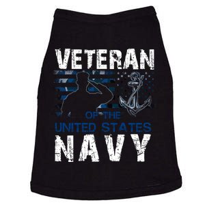 American Flag Proud To Be A US Na Vy Military Veteran Man Dad Grandpa Doggie Tank