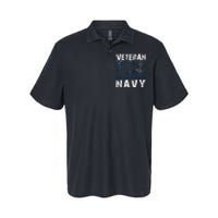 American Flag Proud To Be A US Na Vy Military Veteran Man Dad Grandpa Softstyle Adult Sport Polo