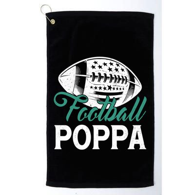 American Football Poppa Happy FatherS Day Dad Grandpa Meaningful Gift Golf Towel
