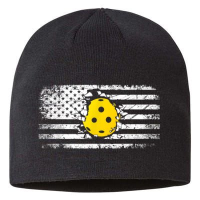 American Flag Pickleball Apparel Pickleball Sustainable Beanie