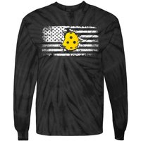 American Flag Pickleball Apparel Pickleball Tie-Dye Long Sleeve Shirt