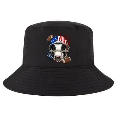 American Football Player Cow Farm Animal Patriotic Cow Lover Cute Gift Cool Comfort Performance Bucket Hat