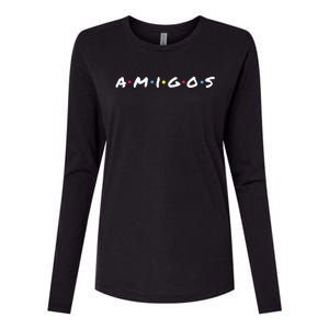 Amigos Fun Pop Culture Friends Humor Cute Womens Cotton Relaxed Long Sleeve T-Shirt