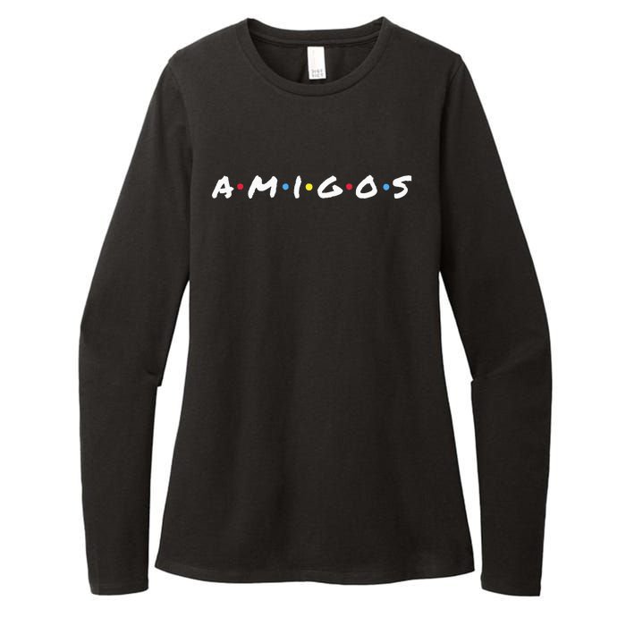 Amigos Fun Pop Culture Friends Humor Cute Womens CVC Long Sleeve Shirt