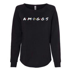 Amigos Fun Pop Culture Friends Humor Cute Womens California Wash Sweatshirt