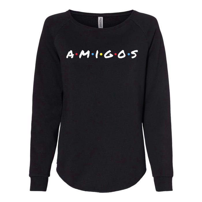 Amigos Fun Pop Culture Friends Humor Cute Womens California Wash Sweatshirt