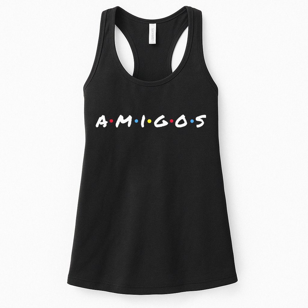 Amigos Fun Pop Culture Friends Humor Cute Womens Tank Top
