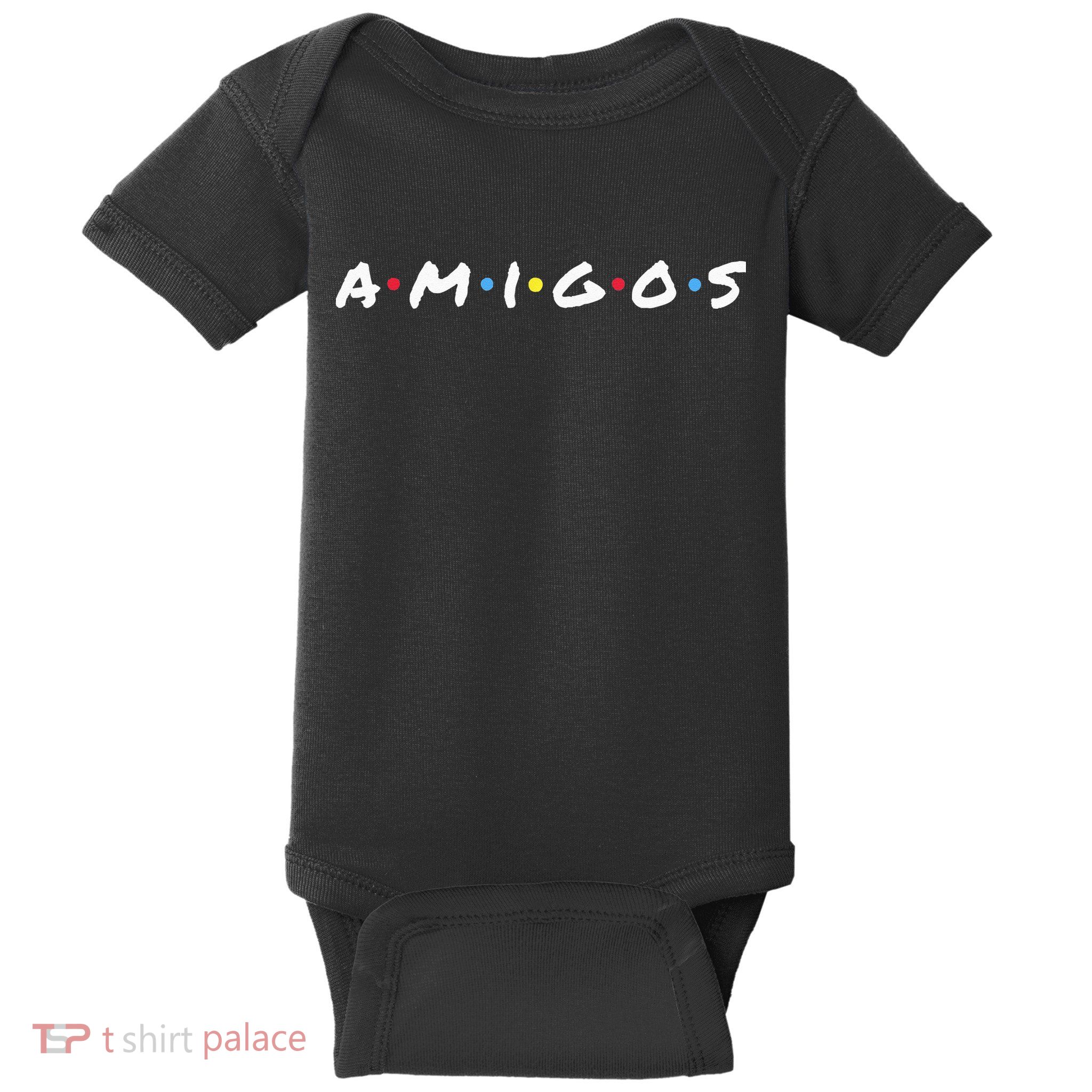 Amigos Fun Pop Culture Friends Humor Cute Baby Bodysuit