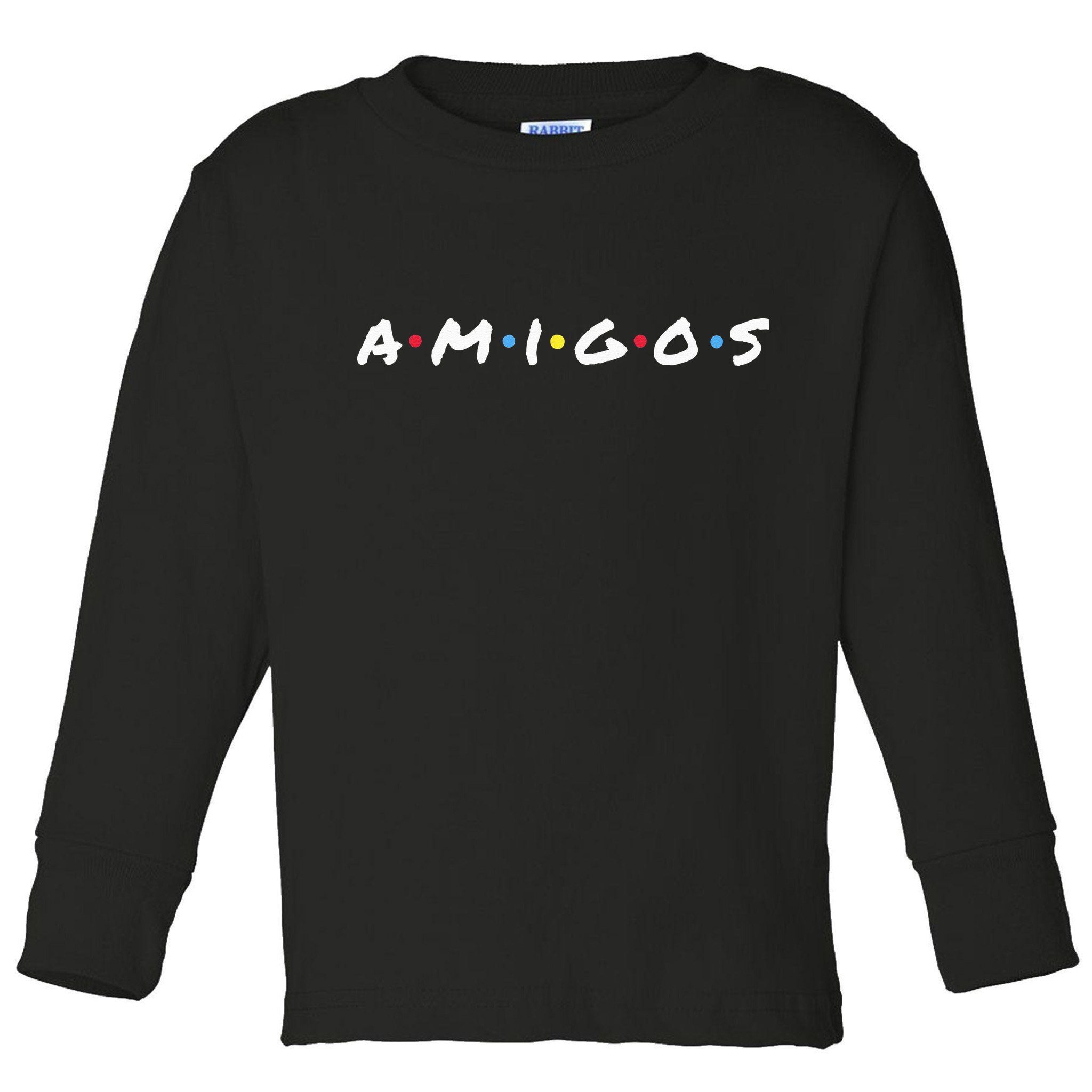 Amigos Fun Pop Culture Friends Humor Cute Toddler Long Sleeve Shirt