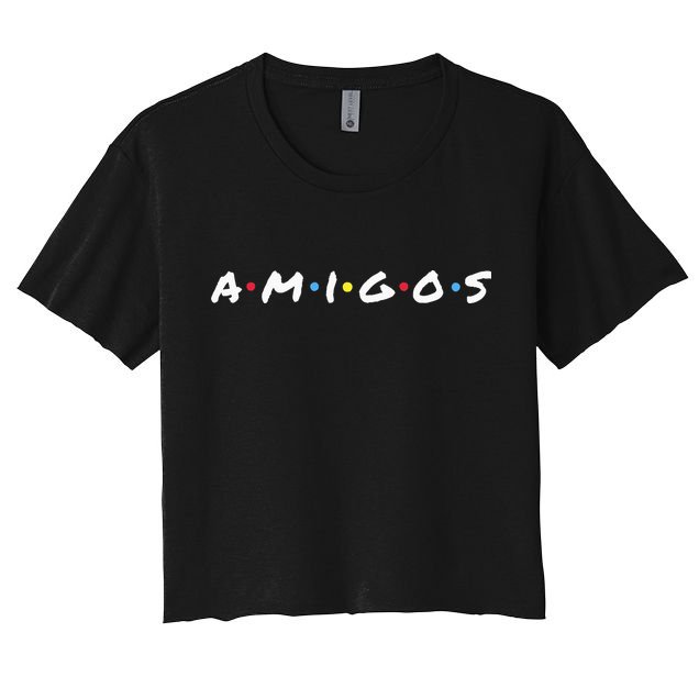 Amigos Fun Pop Culture Friends Humor Cute Crop Top