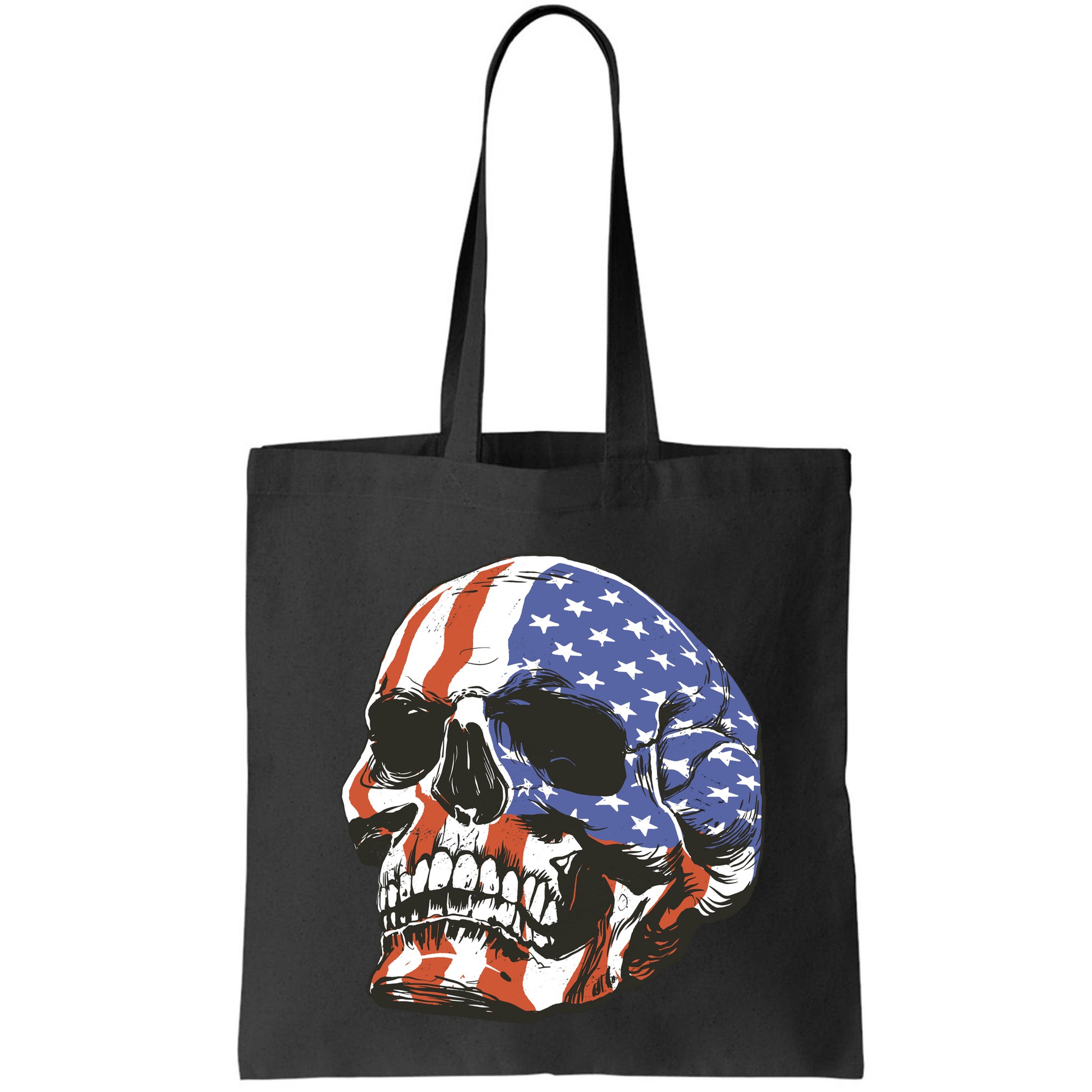 American Flag Patriotic Skull Bag