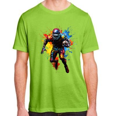 American Football player paint Adult ChromaSoft Performance T-Shirt