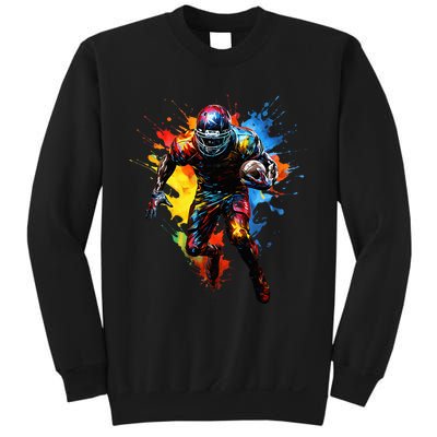 American Football player paint Sweatshirt