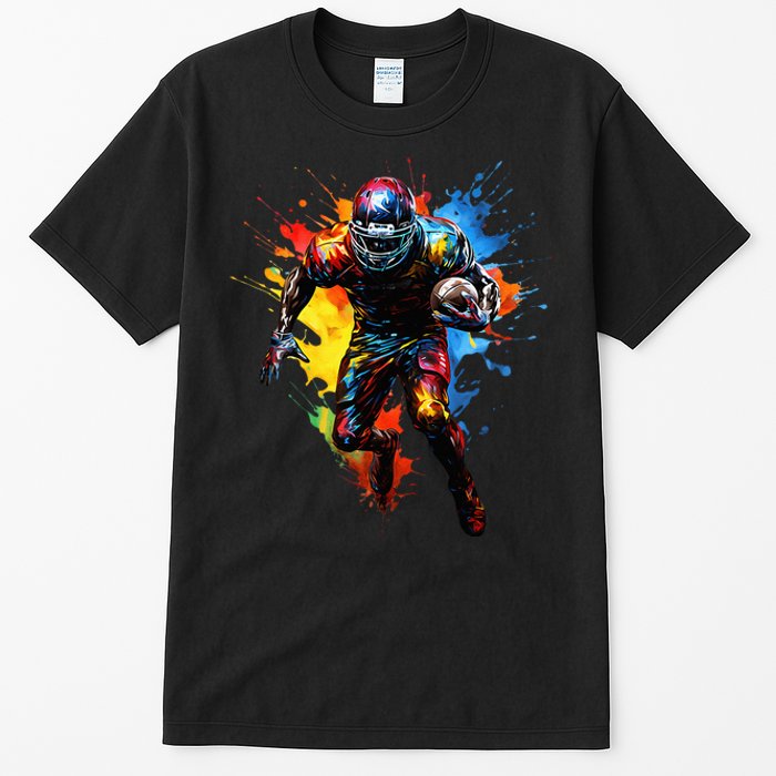 American Football player paint Tall T-Shirt