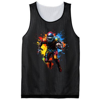 American Football player paint Mesh Reversible Basketball Jersey Tank