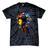 American Football player paint Tie-Dye T-Shirt