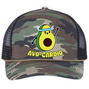 Avocardio Funny Pun Workout Running Avocado Exercise Tank Top Retro Rope Trucker Hat Cap