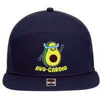 Avocardio Funny Pun Workout Running Avocado Exercise Tank Top 7 Panel Mesh Trucker Snapback Hat