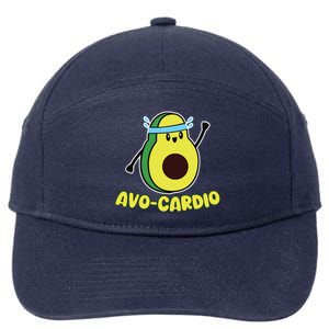 Avocardio Funny Pun Workout Running Avocado Exercise Tank Top 7-Panel Snapback Hat