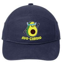 Avocardio Funny Pun Workout Running Avocado Exercise Tank Top 7-Panel Snapback Hat