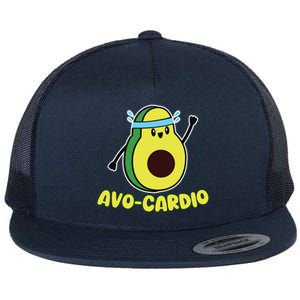 Avocardio Funny Pun Workout Running Avocado Exercise Tank Top Flat Bill Trucker Hat