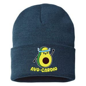 Avocardio Funny Pun Workout Running Avocado Exercise Tank Top Sustainable Knit Beanie