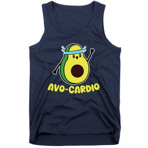 Avocardio Funny Pun Workout Running Avocado Exercise Tank Top Tank Top