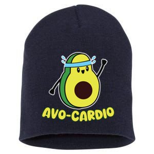 Avocardio Funny Pun Workout Running Avocado Exercise Tank Top Short Acrylic Beanie