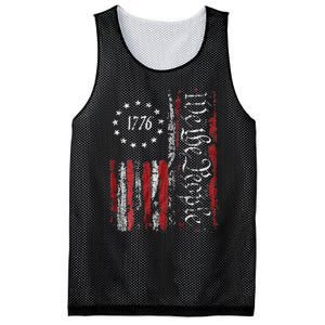 American Flag Patriotic 1776 We The People USA Print Mesh Reversible Basketball Jersey Tank