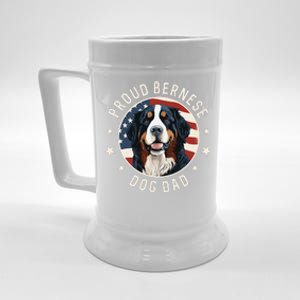 American Flag Proud Bernese Mountain Dog Dad Beer Stein