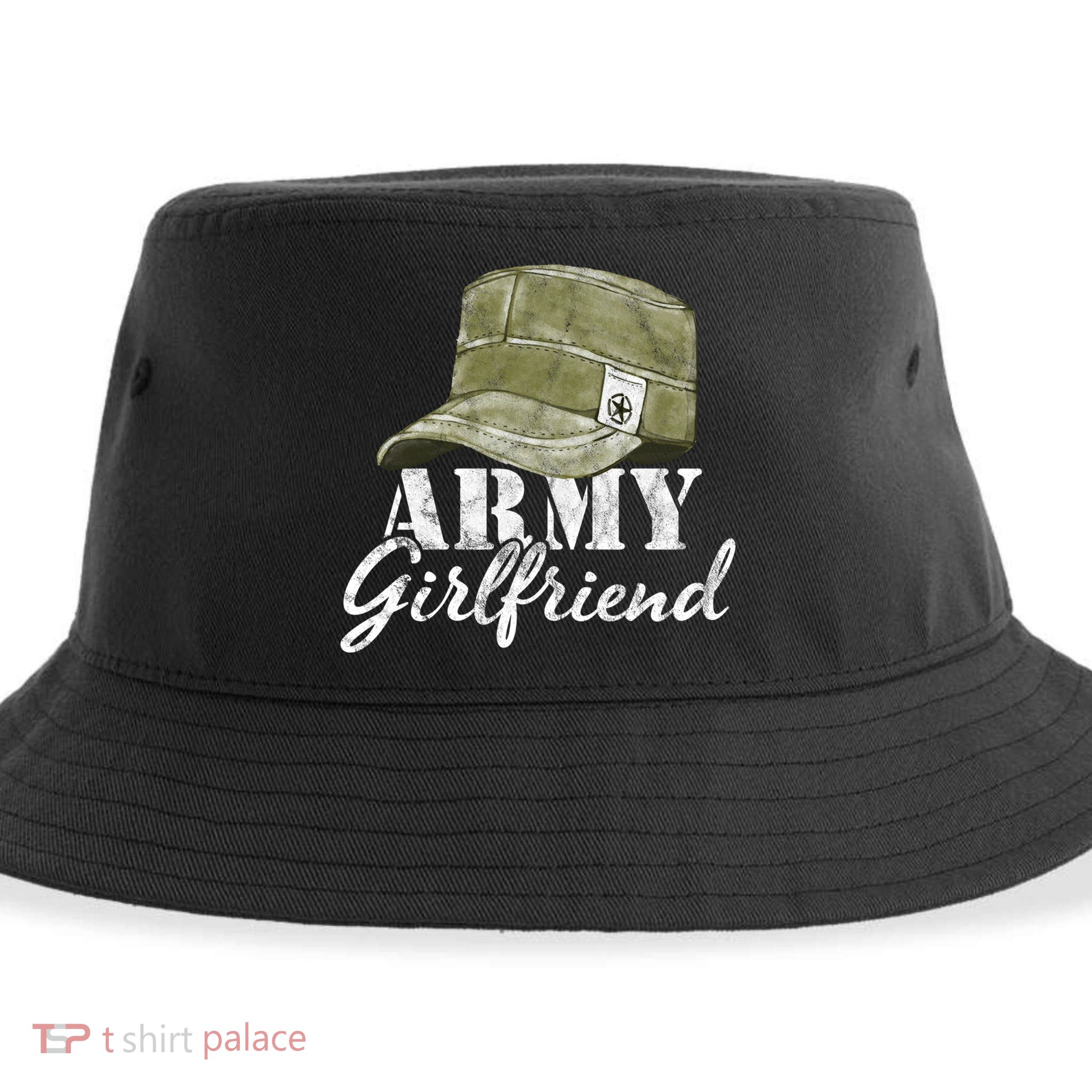 Army Friend Proud Vintage Physical Fitness Workout Gift Sustainable Bucket Hat