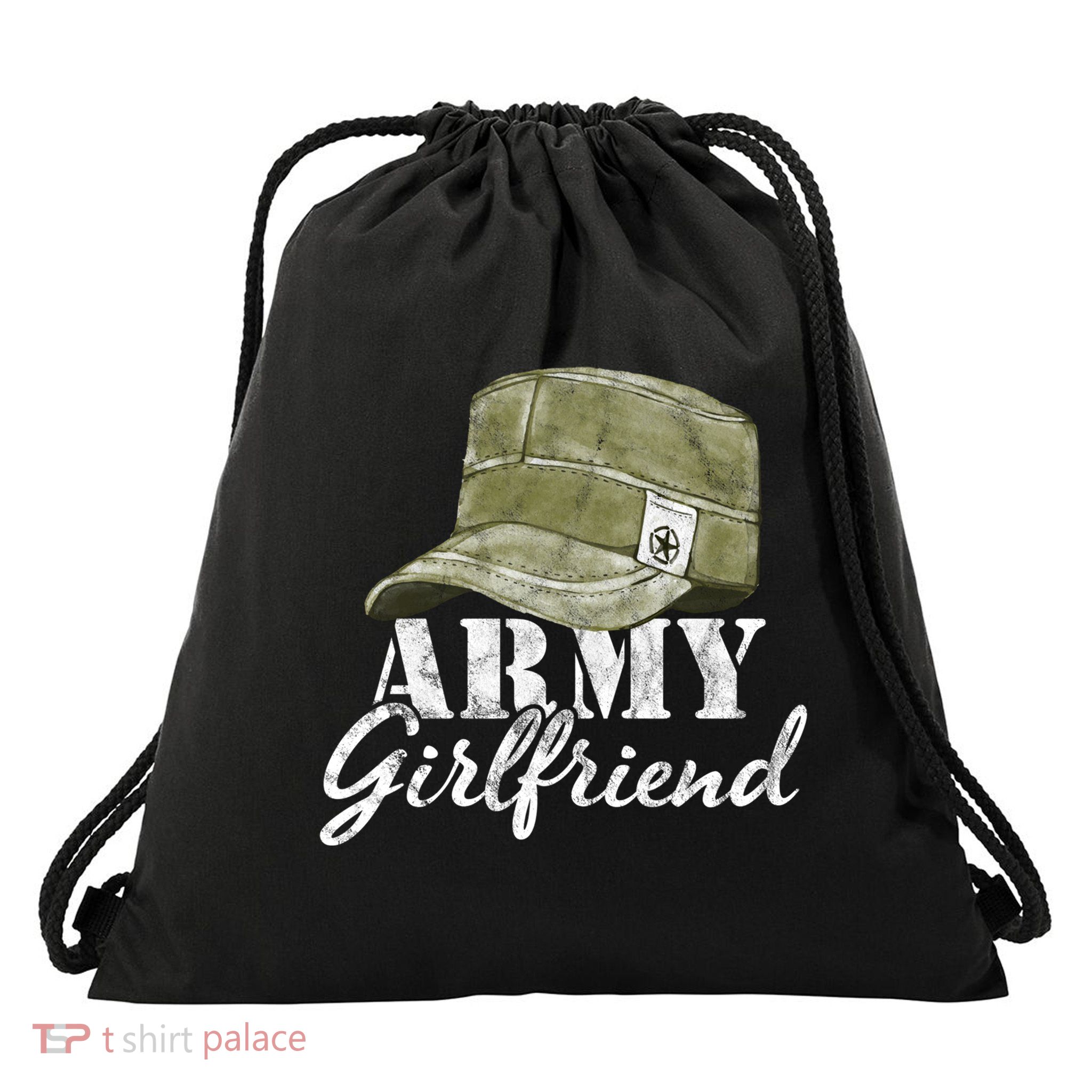 Army Friend Proud Vintage Physical Fitness Workout Gift Drawstring Bag