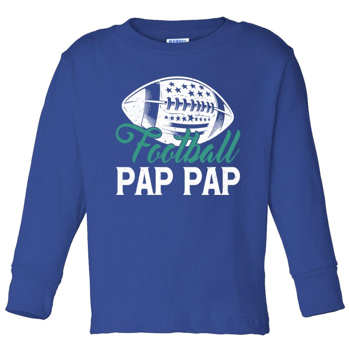 American Football Pap Pap Happy FatherS Day Dad Grandpa Gift Toddler Long Sleeve Shirt