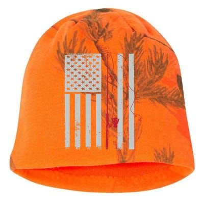 American Flag Patriotic Fishing Pole Outdoors Gift Kati - Camo Knit Beanie